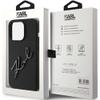 KARL LAGERFELD futerał do IPHONE 15 Pro Max KLHCP15XSKSBMCK (Silicone Karl Script Logo) czarny
