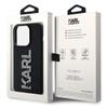 KARL LAGERFELD futerał do IPHONE 15 Pro Max KLHCP15X3DMBKCK (3D Logo Glitter) czarny