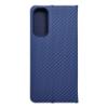 Etui z klapką na Samsung A05s Luna Book Carbon niebieskie