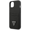 GUESS futerał do IPHONE 13 Mini GUHCP13SPSATPK (Saffiano Double Card Triangle) czarny