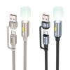 Kabel USB A / USB C do LED light Hoco 0,3 m UA38C złoty
