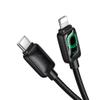 Kabel USB C do Lightning Hoco PD 30W 1,2 m z LCD U146 czarny