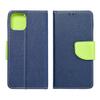 Etui z klapką na Samsung S25 PLUS Fancy Book granatowo-limonkowe