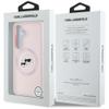 KARL LAGERFELD futerał do SAMSUNG S25 KLHMS25SSKCHTCP (Magnetic Silicone Double Heads) różowy