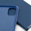 Etui z klapką na iPhone 14 Luna Book Carbon niebieskie