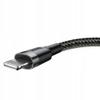 BASEUS kabel USB A do Lightning 2,4A Cafule CAMKLF-BG1 0,5 m czarno szary