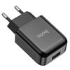 Ładowarka sieciowa do telefonu Hoco USB A 2.1A N2 czarna