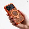 Etui na iPhone 18 Pro / 17 Pro Quartz Circle Stand Mag Cover orange