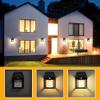 Lampa solarna LED do ogrodu elewacyjna RC-K-1536 czarna