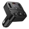 Transmiter samochodowy bluetooth Hoco USB A + USB C QC PD 35W E87 czarny