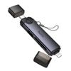 Czytnik kart SD/TF 3.0 + USB 2.0 USB-C/Lightning Hoco HB56B szary