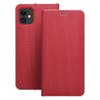 Etui z klapką na iPhone 16 Luna Book Carbon czerwone