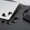 Uniwersalny zasilacz do laptopa 65W Forcell F-Energy USB C + 6 końcówek E856 czarny