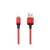 Kabel USB A do Lightning Hoco 1 m X14 czerwono czarny