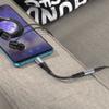 Adapter AUX Jack 3,5 mm do USB C Hoco LS33 szary
