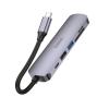 Adapter HUB 6w1 (HDTV+USB 3.0+USB 2.0+SD+TF+PD) USB-C Hoco HB28 czarny