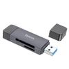 Czytnik kart SD / TF Hoco USB A / USB C 3.0 HB45 szary