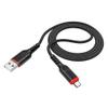 Kabel USB A do Micro USB Hoco 2,4A 1 m X59 czarny