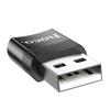 Adapter OTG USB A do USB C Hoco UA17 czarny