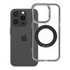 Etui na iPhone 15 PRO Frame Circle Stand zgodne z MagSafe czarne