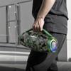Głośnik bezprzewodowy LED 2 x 15W 4h Hoco HA4 MINI zielony kamuflaż
