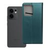 Etui z klapką na Oppo Reno 13F 4G / 5G Smart Magneto ciemnozielone