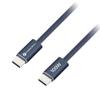 Kabel USB C do USB C Forcell F-Energy QC4.0 PD 5A 100W Cafule Color 1,2 m ACYH23 granatowy