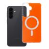 Etui na Samsung A37 Clear Fusion Mag Cover zgodne z MagSafe hermes orange