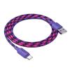 Kabel USB A do USB C Hoco 3A 1 m X116 gradient fioletowy