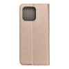 Etui z klapką na Motorola E15 Smart Case Book złote