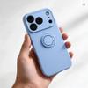 Etui na iPhone 18 Pro / 17 Pro Silicone Ring jasnoniebieskie