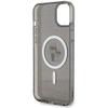 KARL LAGERFELD futerał do IPHONE 15 KLHMP15SHGKCNOK (Glitter + MAG) czarny