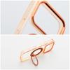 Etui na iPhone 17 Pro / 18 Pro Frame Circle Stand zgodne z MagSafe pomarańczowe