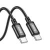 Kabel USB C do USB C Hoco PD 3A 60W 3 m X91 czarny
