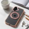 Etui na iPhone 16 Frame Circle Stand zgodne z MagSafe złote
