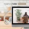Uchwyt do monitora na słuchawki biały
