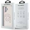 KARL LAGERFELD futerał do IPHONE 16 KLHCP16SHKHDCELP (IML Rhinestones S K Head) różowy