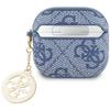 GUESS futerał do APPLE AirPods 4 GUA4P4E4CDB (PU 4G W/ Strass Charm) niebieski