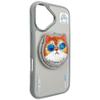 NIMMY futerał GLASSES COOL CAT kompatybilny z MagSafe do IPHONE 16 szary