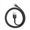BASEUS kabel USB A do Lightning 2,4A Cafule CAMKLF-BG1 0,5 m czarno szary