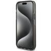 GUESS futerał do IPHONE 15 GUHCP15SLFCSEGK (Liquid Glitter Gold Stripes) czarny