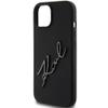KARL LAGERFELD futerał do IPHONE 15 KLHCP15SSKSBMCK (Silicone Karl Script Logo) czarny