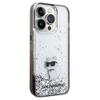 KARL LAGERFELD futerał do IPHONE 14 Pro Max KLHCP14XLKCNSK (Liquid Glitter C) transparentny