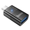 Adapter OTG USB C do USB A Hoco UA36B transparentny czarny