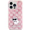 KARL LAGERFELD futerał do IPHONE 15 Pro Max KLHCP15XHNCMKLP (Monogram) różowy