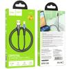 Kabel USB A do Lightning Hoco 2,4A 1,2 m U121 czarny transparentny
