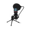 Mikrofon pojemnościowy Art z membraną stojący podświetlany tripod AC-02 czarny