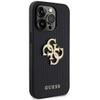 GUESS futerał do IPHONE 15 Pro GUHCP15LPSP4LGK (Leather Perforated 4G Glitter Logo) czarny
