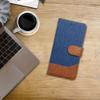 Etui z klapką na Samsung A27 Jeans Book niebieskie