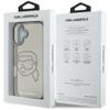 KARL LAGERFELD futerał do IPHONE 16 KLHCP16SHKHDCELK (IML Rhinestones S K Head) czarny
